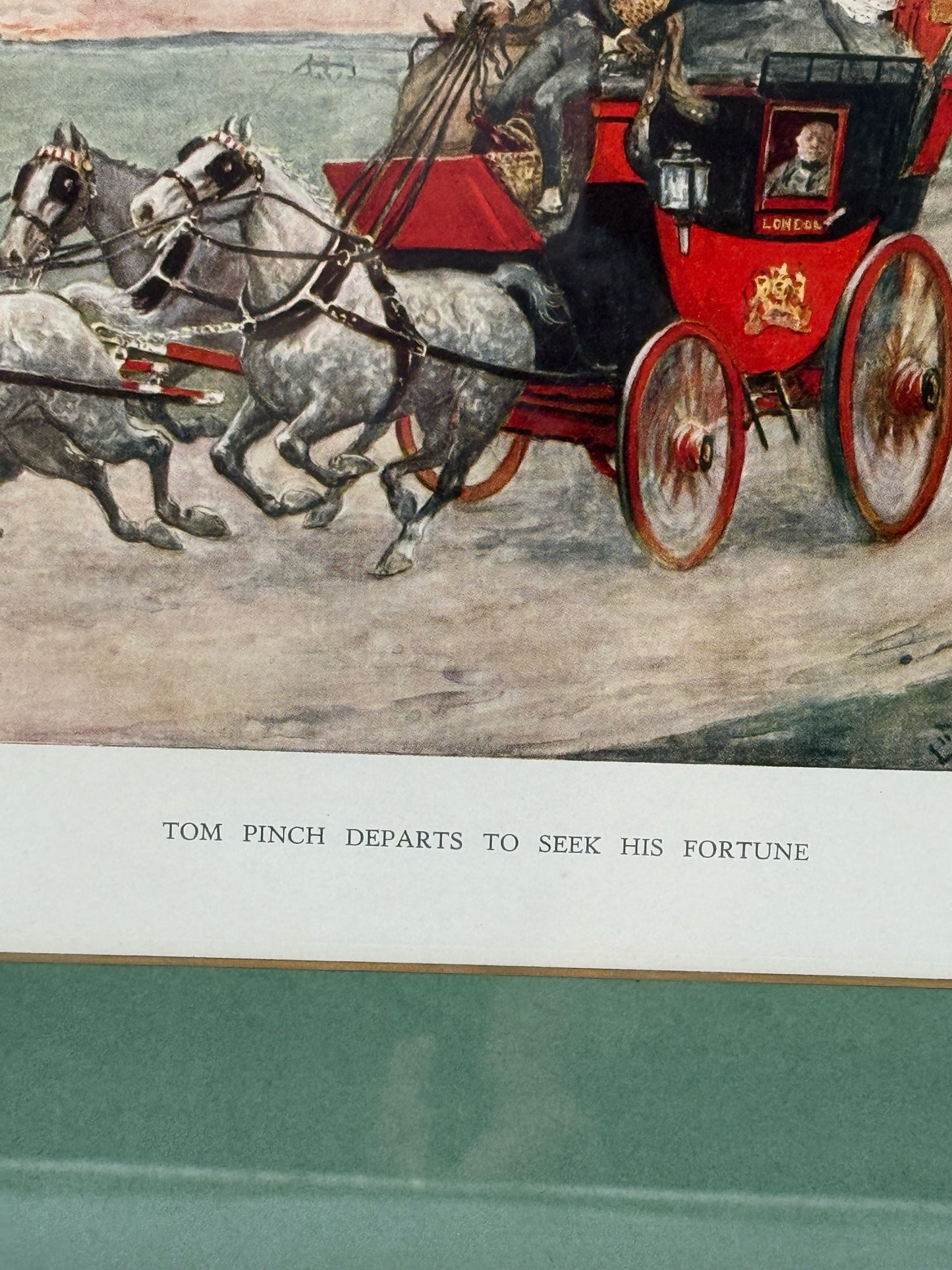Ludovici "Tom Pinch Departs To Seek His Fortune" Framed Print