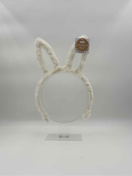 Mud Pie Fuzzy Bunny Headband – White Easter Accessory