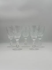 Waterford Crystal Kenmare Claret Wine Glasses- Set Of 5