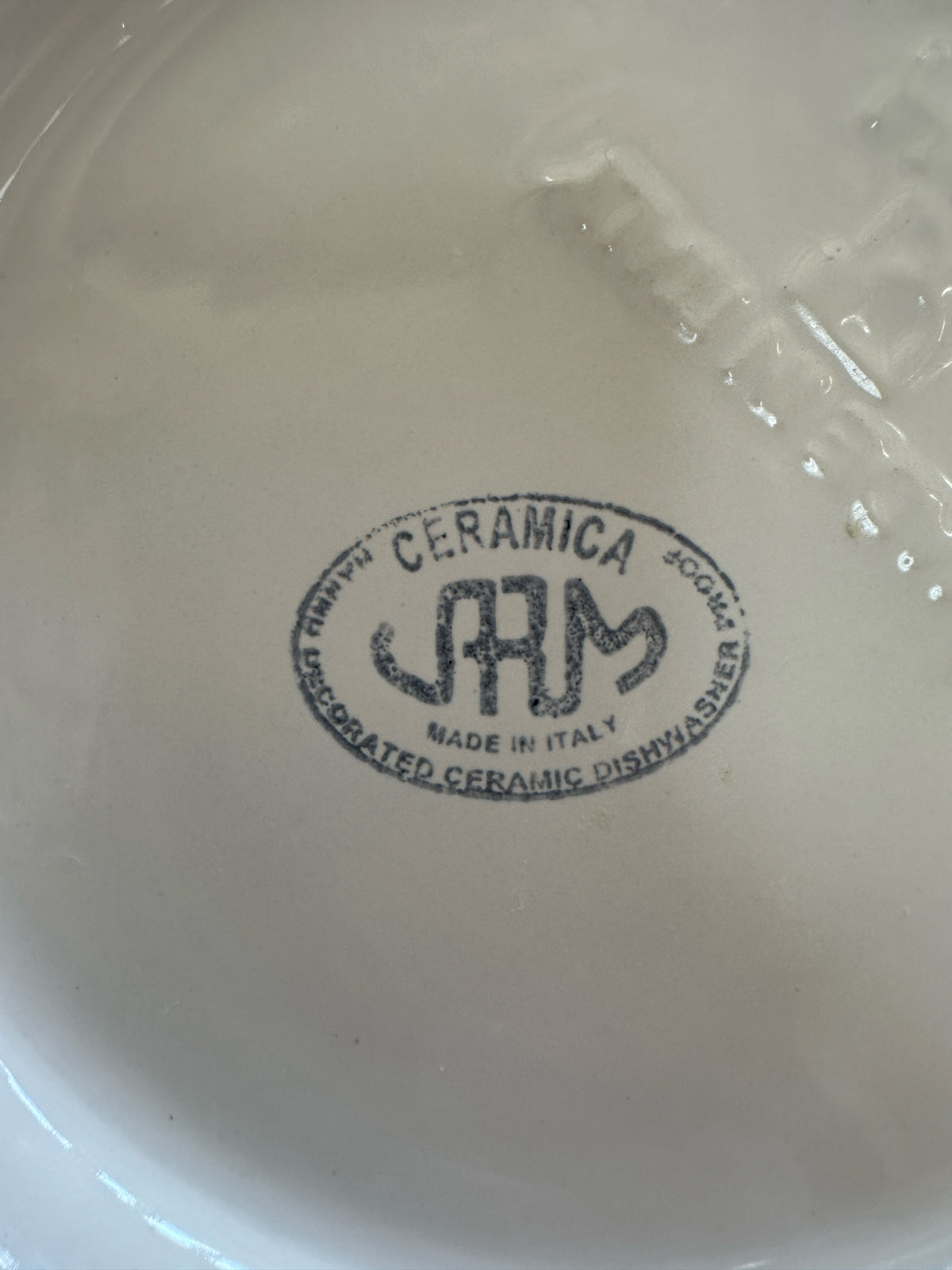 Ceramica White Bowl Made In Italy