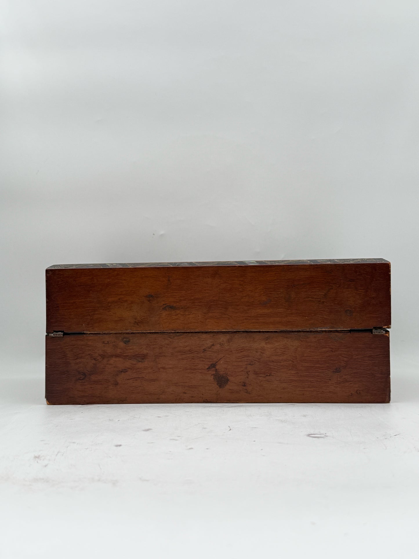 Antique Victorian Wood Inlay  Travel Writing Box/Desk