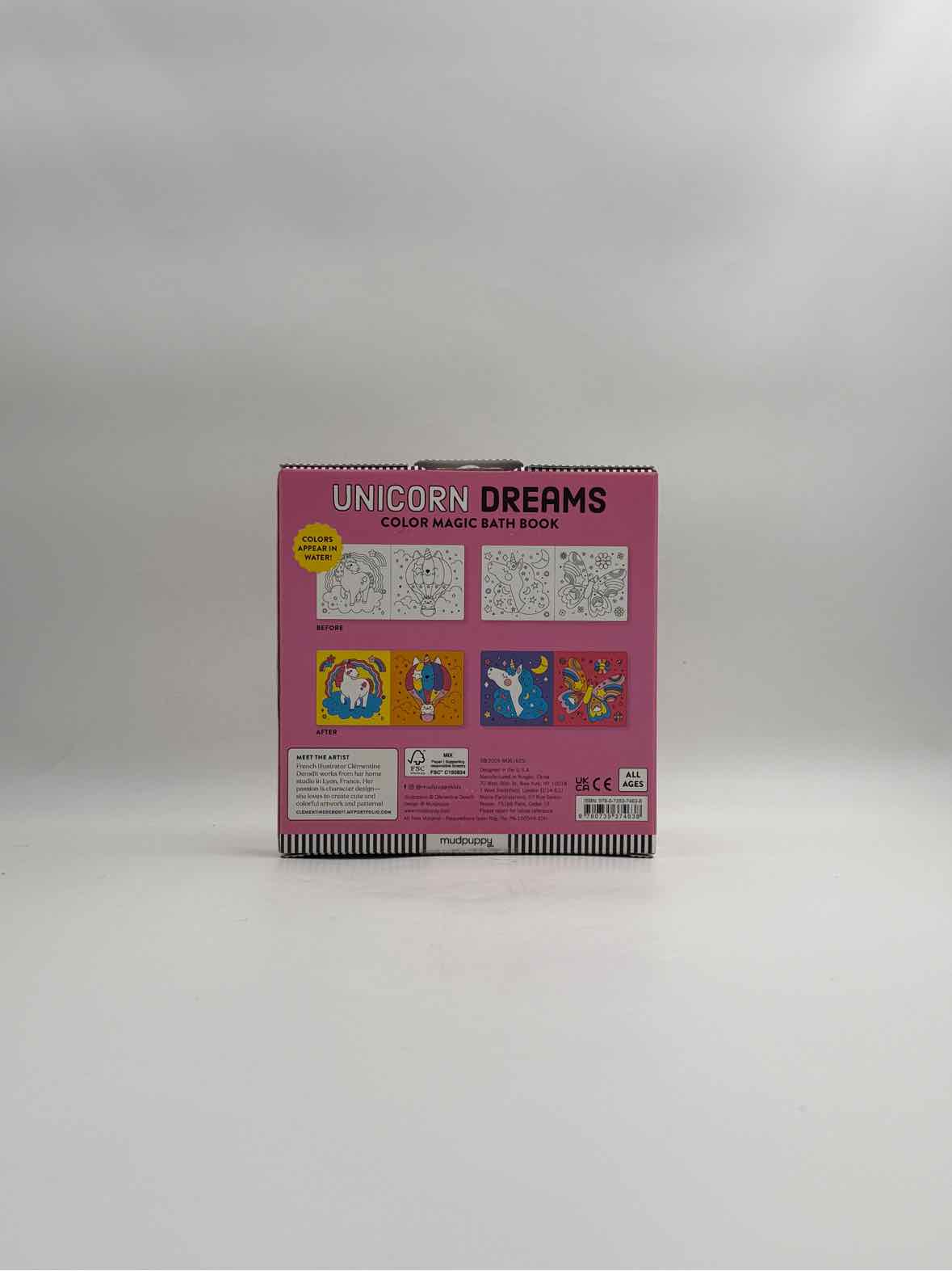 Unicorn Dreams Color Magic Bath Book