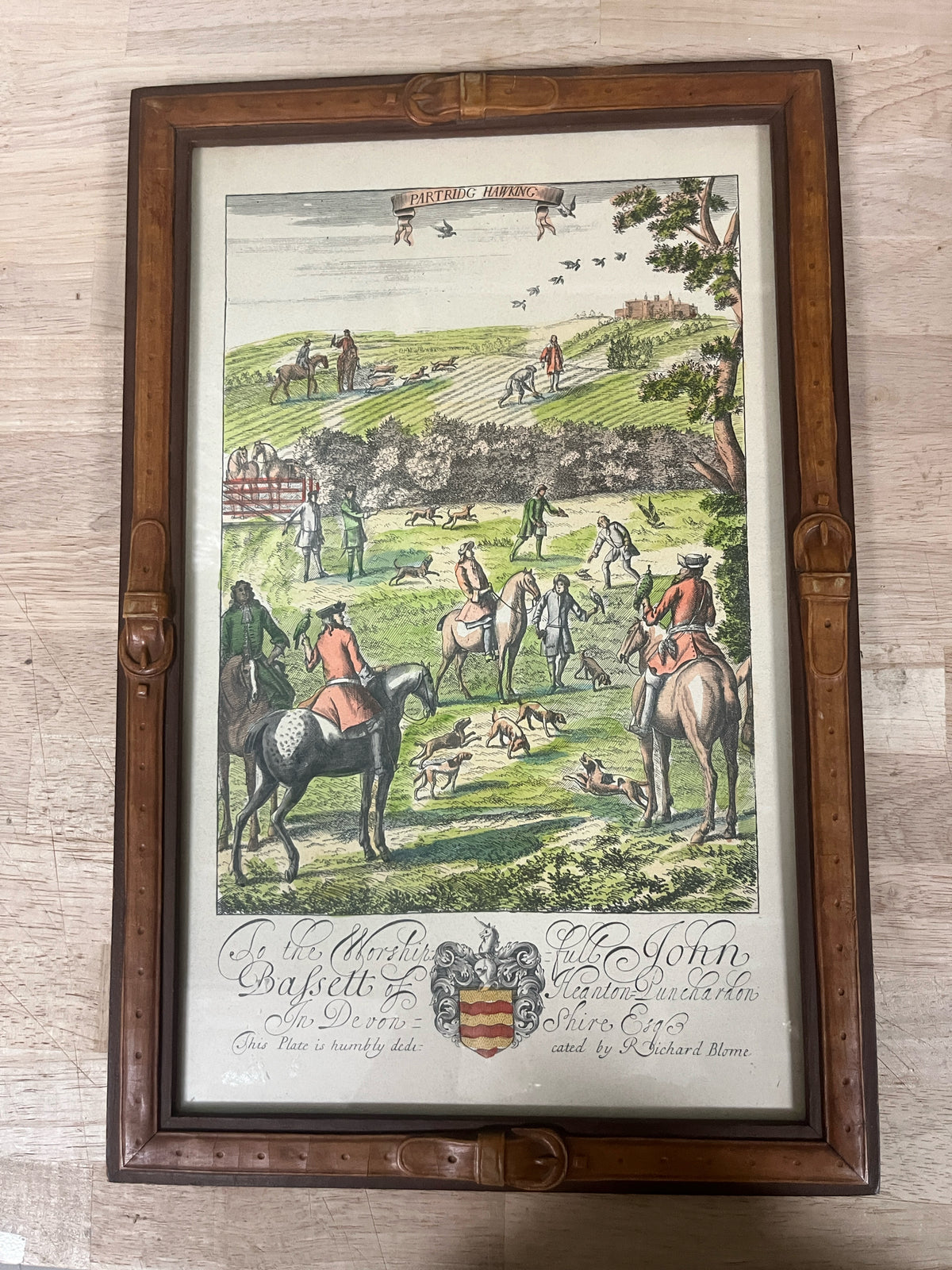 Pair of Hand Colored Prints by Richard Blome