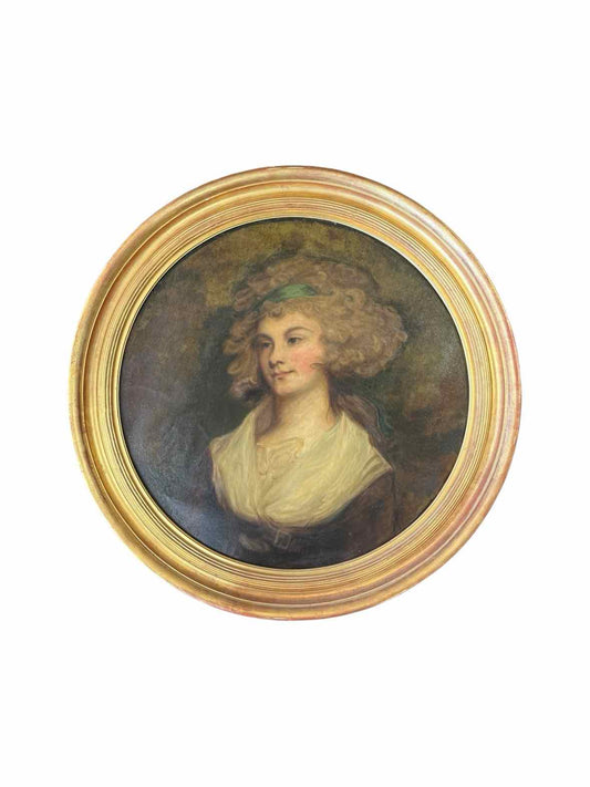 "The Parson's Daughter" After George Romney Framed Oil Painting Reproduction