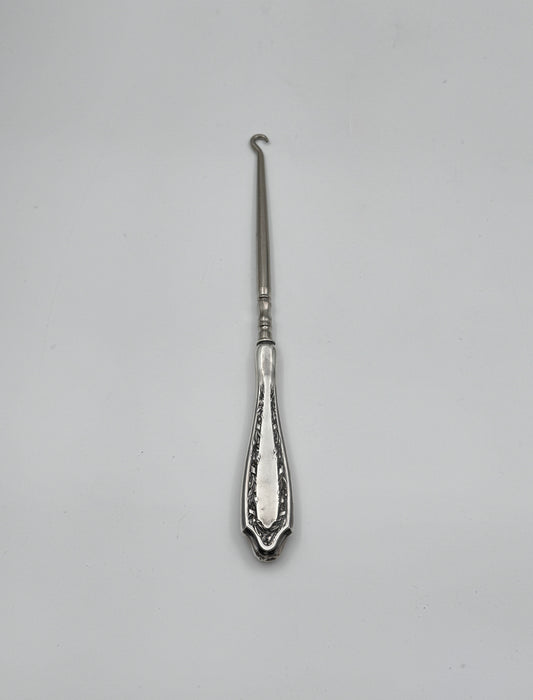 Antique Sterling Silver Handle Button Hook