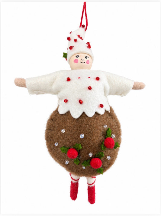 Pixie Ornament w/Holly