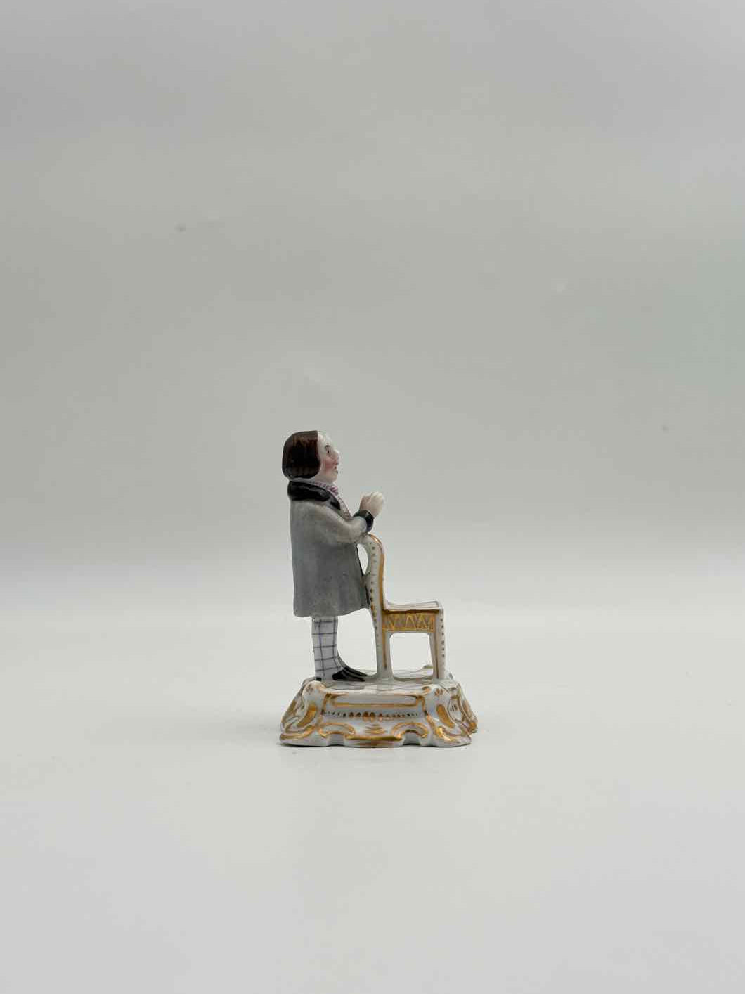 Antique French Porcelain Gentleman Figurine Choisy le Roi Miniature