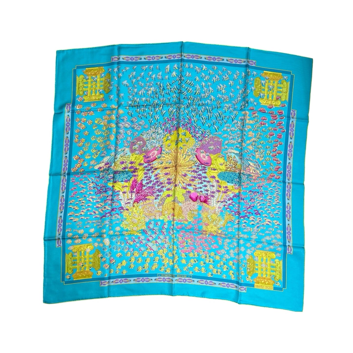 Hermes "Recontre Ociane" Silk Scarf
