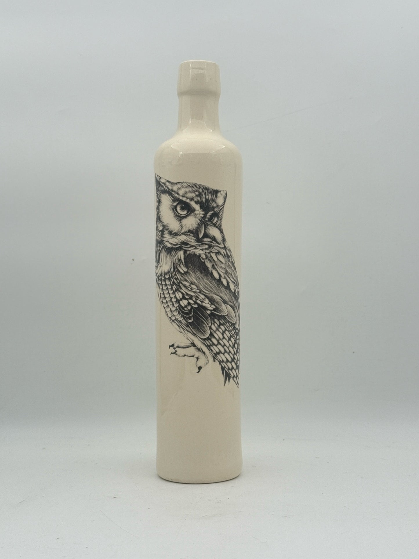 Laura Zindel Owl Bottle Vase