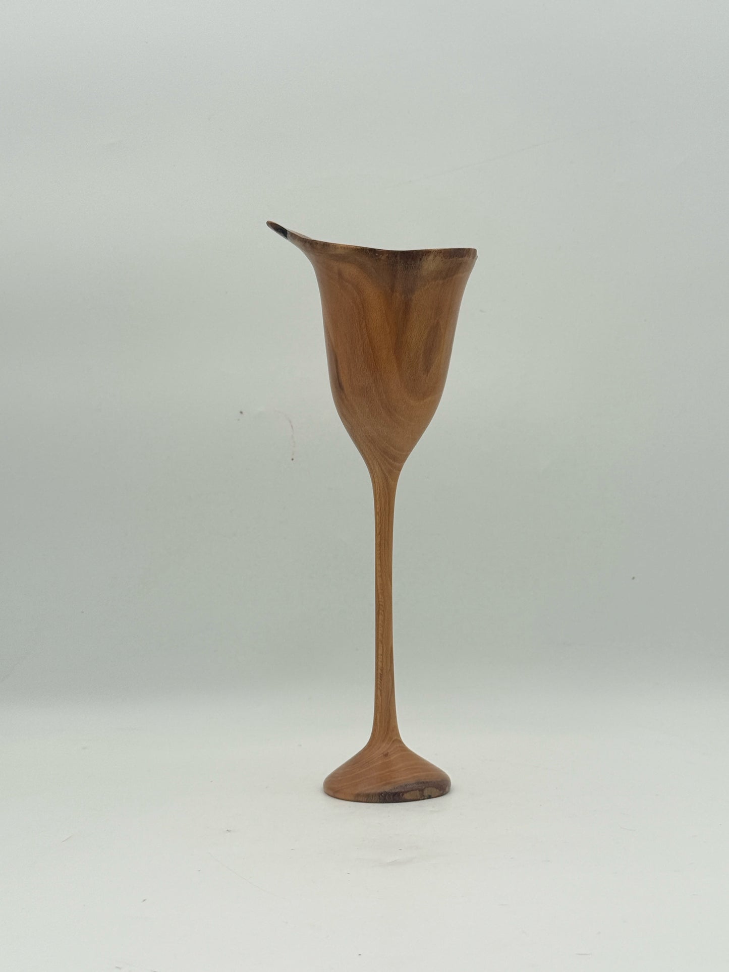 Hand Turned Wood Wine Glasses- Set Of 4