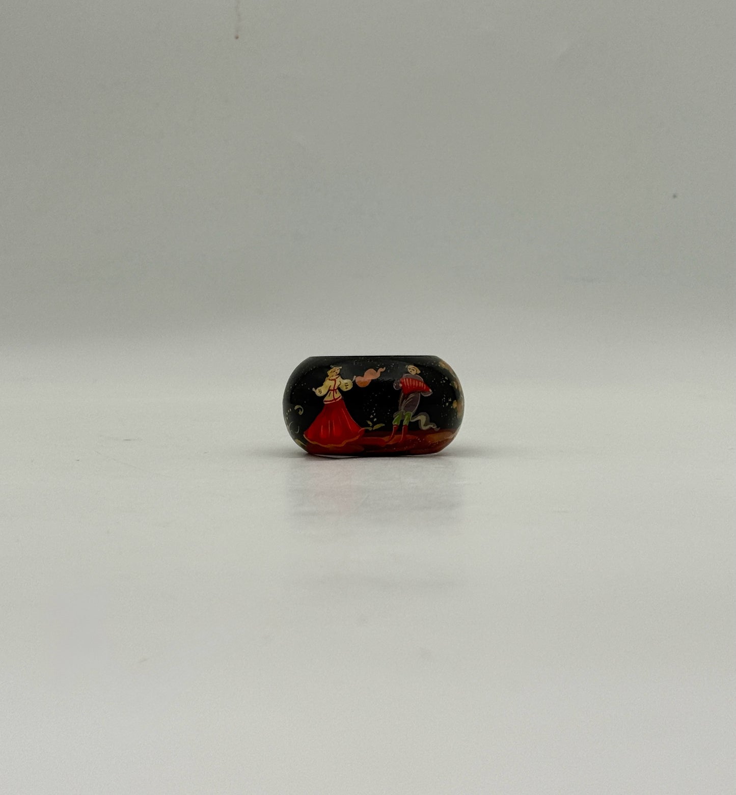 Handpainted Russian Folk Art Lacquer Napkin Rings