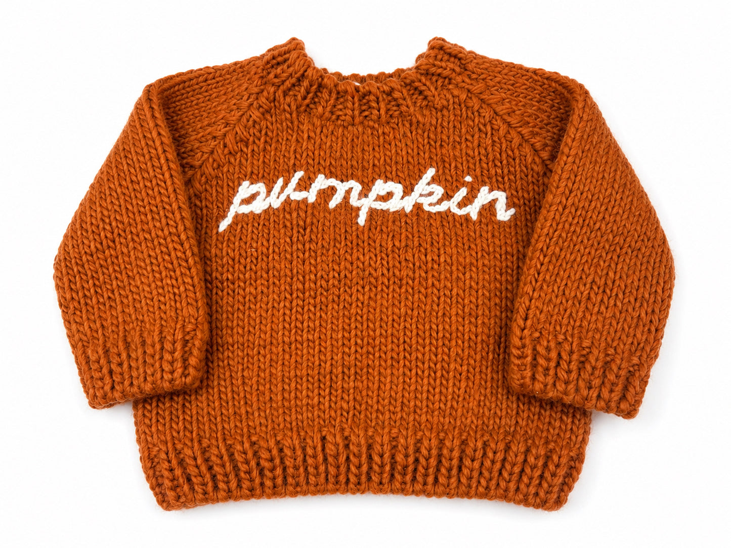 Orange "Pumpkin" Knit Pullover Sweater Size 12-24 Months