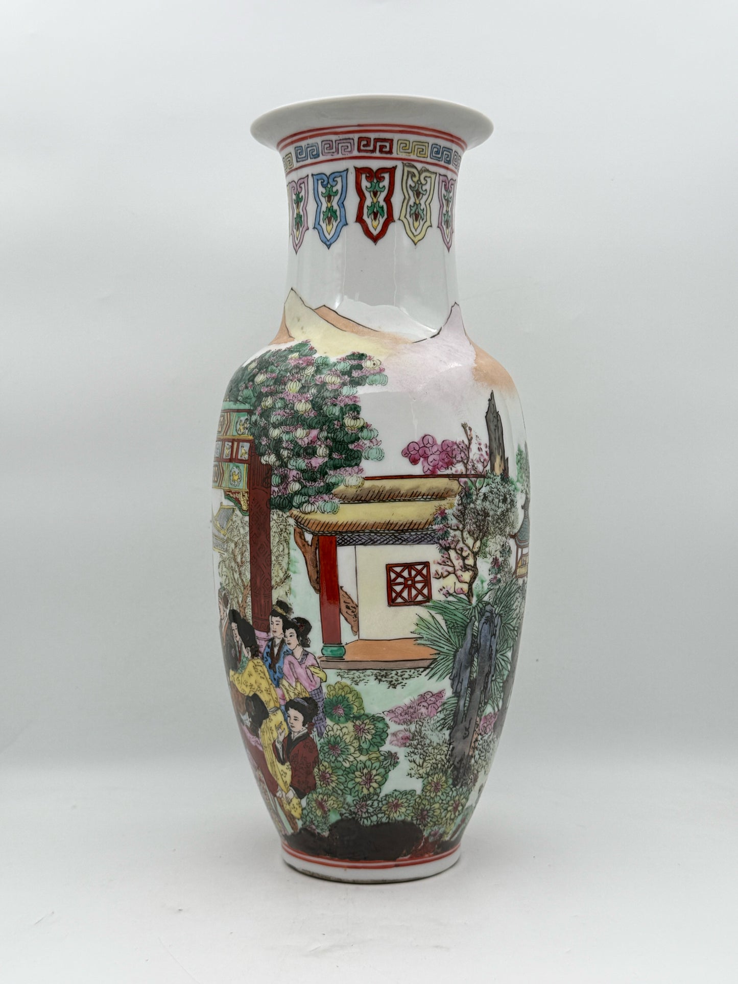 Vintage Chinese Famille Rose Vase