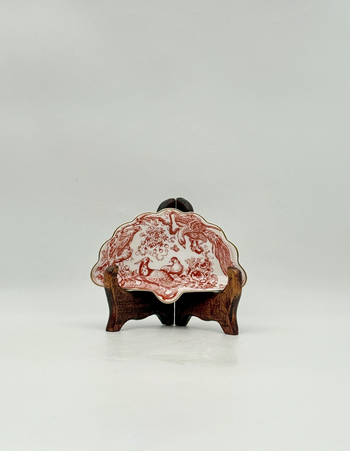 Royal Crown Derby “Royal Aves – Rust” Shell Dish – England