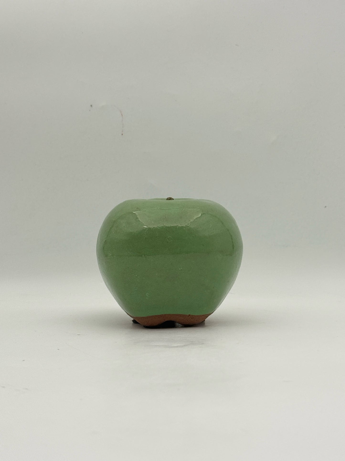 Artist Made Ceramic Green Apple