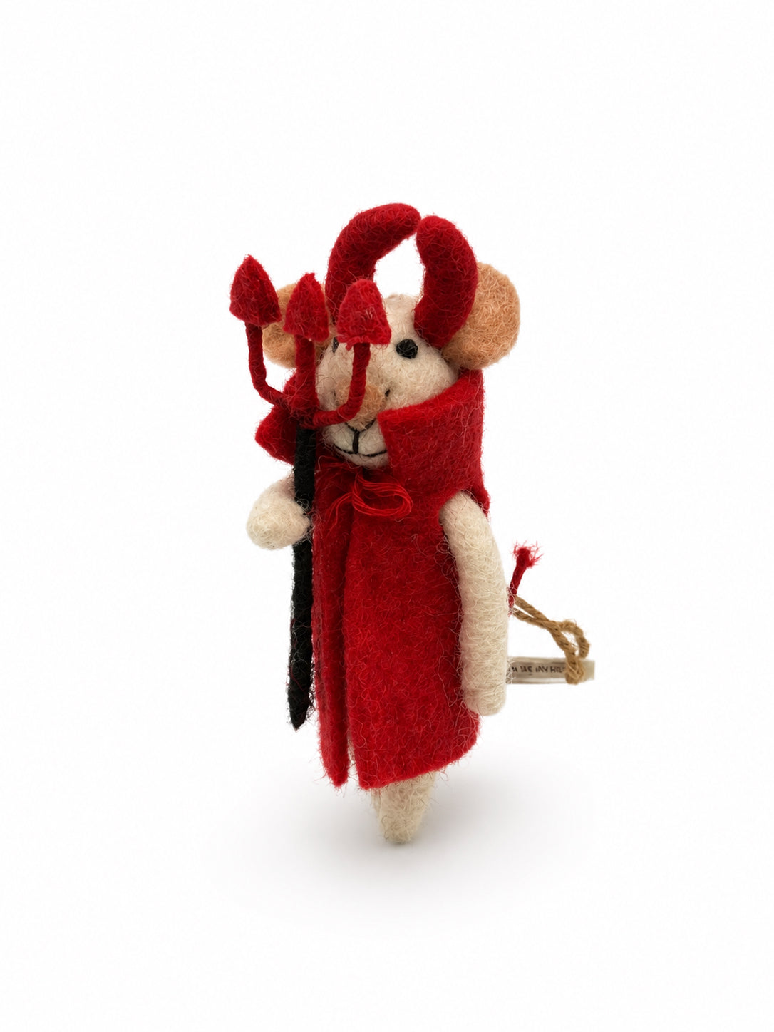 Halloween Devil Mouse Wool Ornament