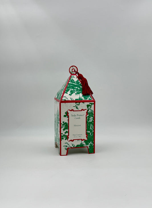 Holiday Classic Toile Pagoda Box Candle – Seda France