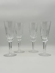 Waterford Crystal Lismore Champagne Flutes- Set Of Four