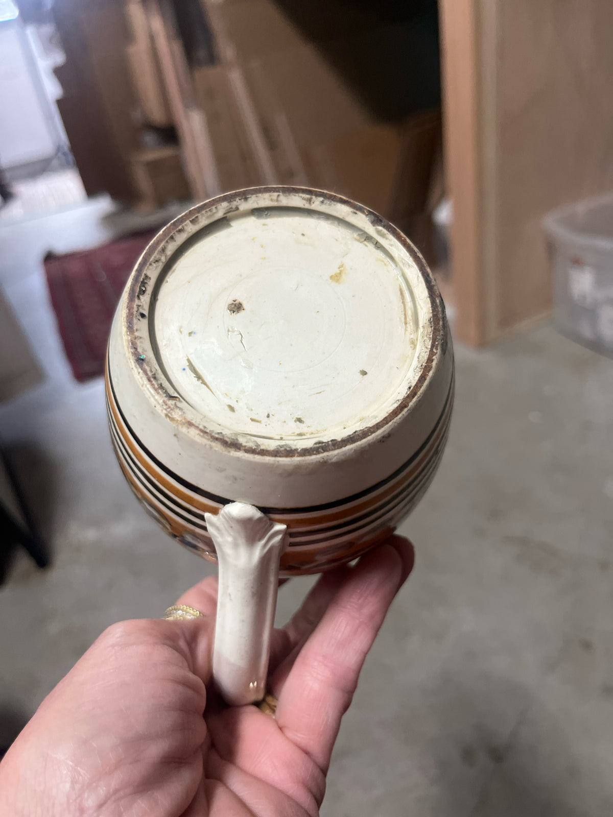 Mochaware pitcher