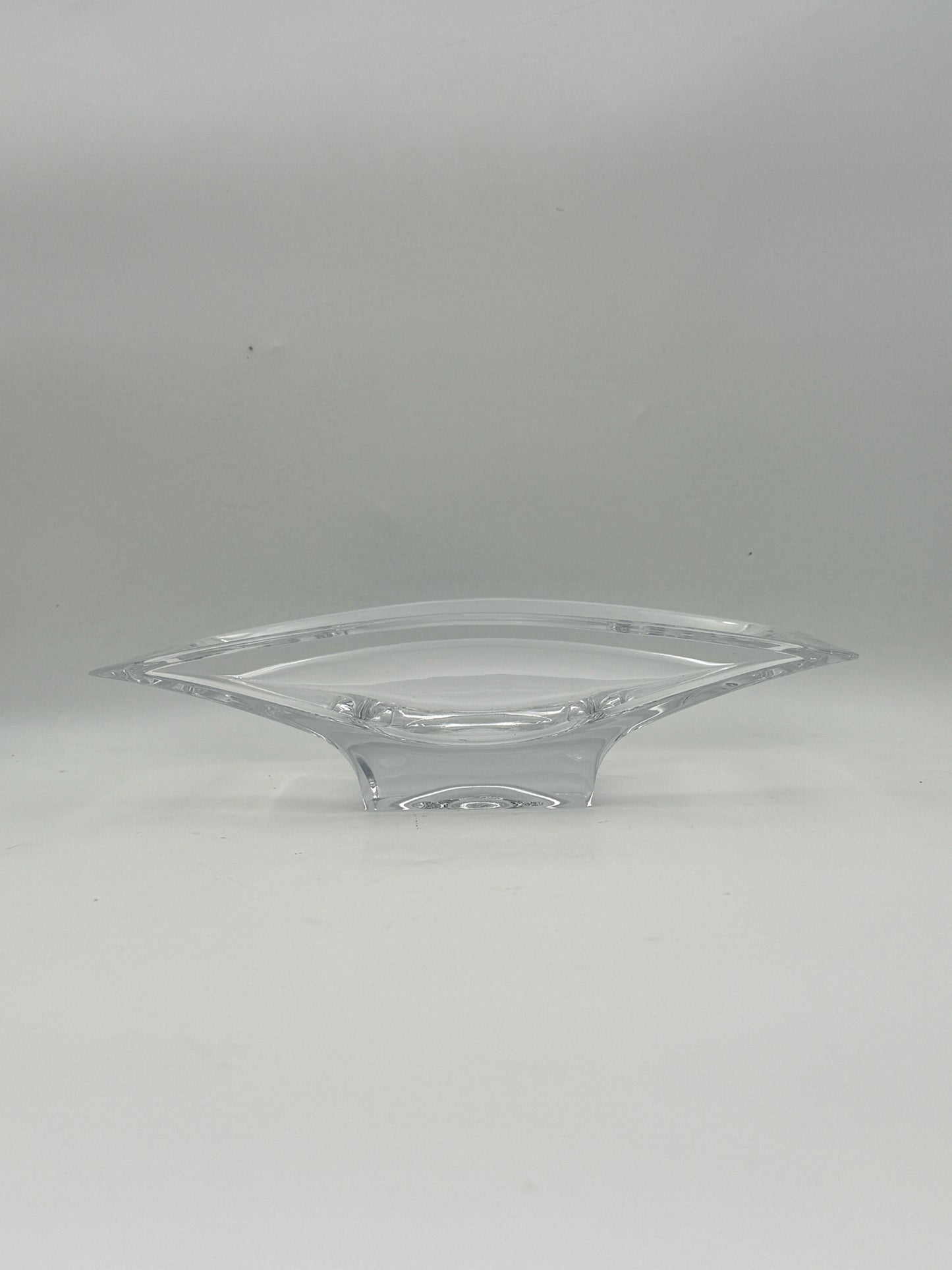 Nambe Crystal Rectangular Crystal Bowl By Karim Rashid