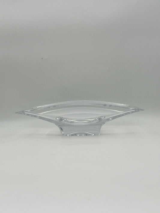 Nambe Crystal Rectangular Crystal Bowl By Karim Rashid