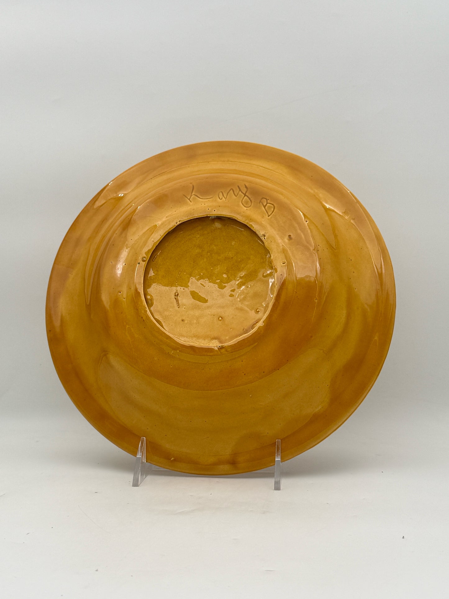 Vintage Zodiac Yellow Glaze Plate