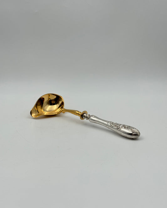 Silver Handled Ladle – 800 Silver Handle & Gilt Bowl
