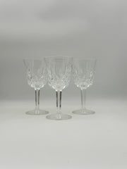 Waterford Lismore Claret Wine Glasses- Set Of 3