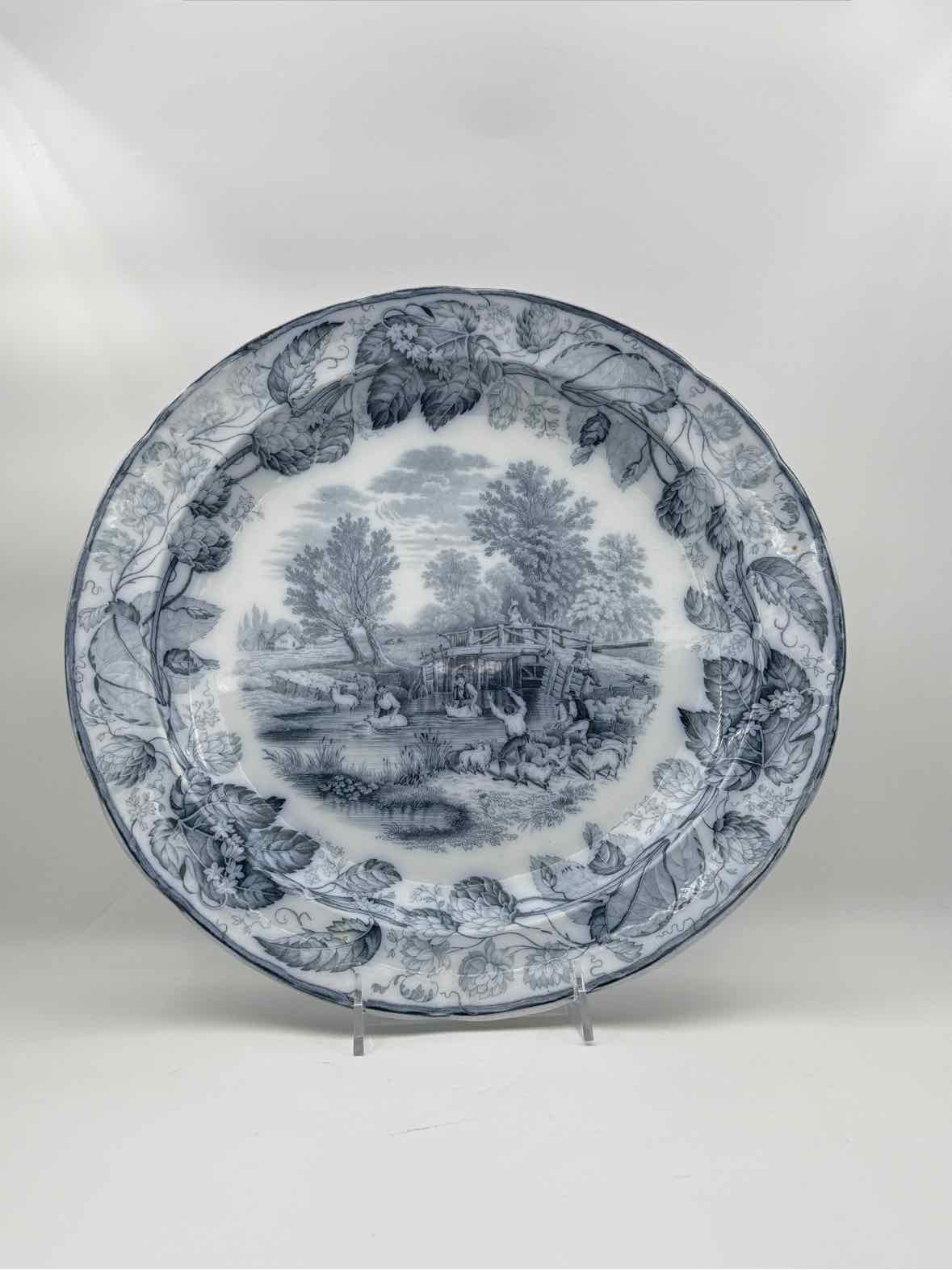 1860 Copeland Hops Soup Tureen And Underplate Set