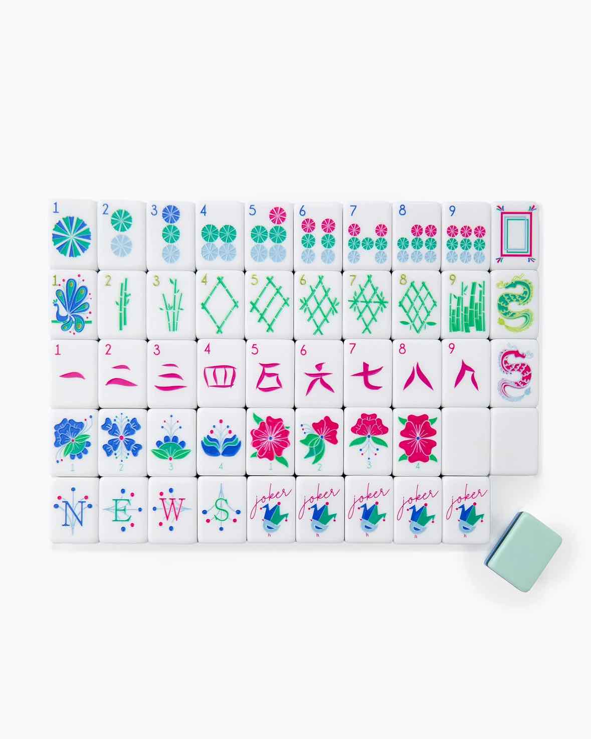 Oh My Mahjong Birdie Tile Set in Decorative Storage Box