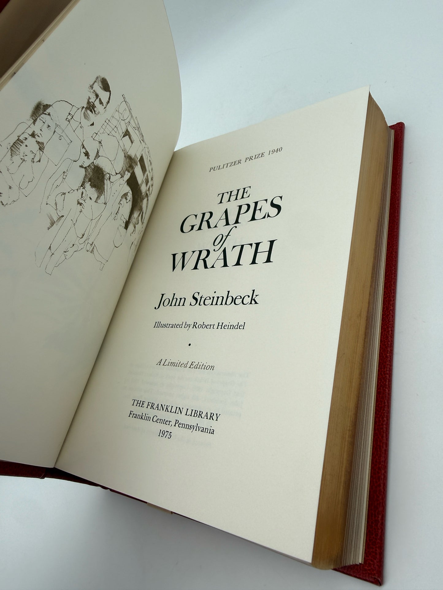 "The Grapes Of Wrath" By John Steinbeck- Franklin Library