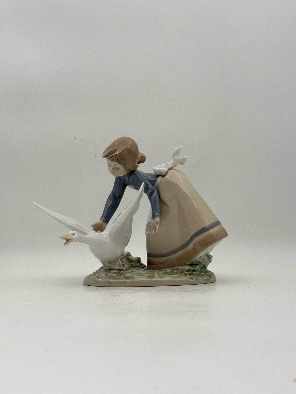 Lladro Wild Goose Chase Girl Figurine