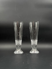 Waterford Crystal Lismore Pilsner Glasses- Set Of 2