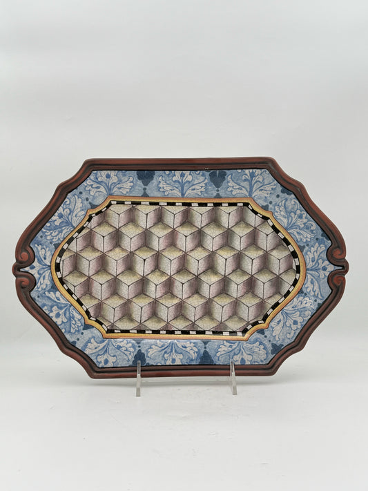 MacKenzie Childs "Victoria and Richard Emprise" Platter