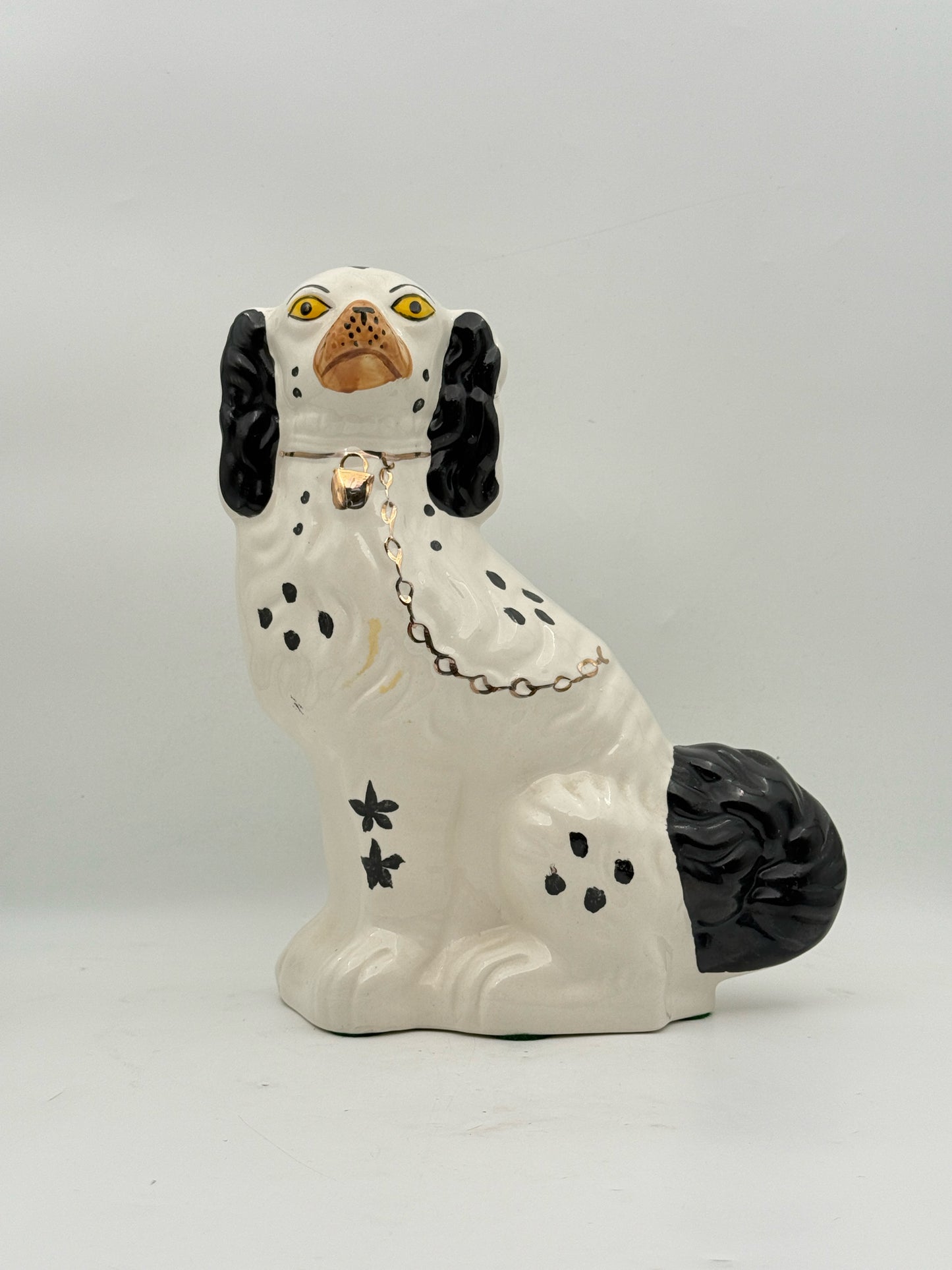 Pair Of Staffordshire Style Ceramic Spaniel Dogs