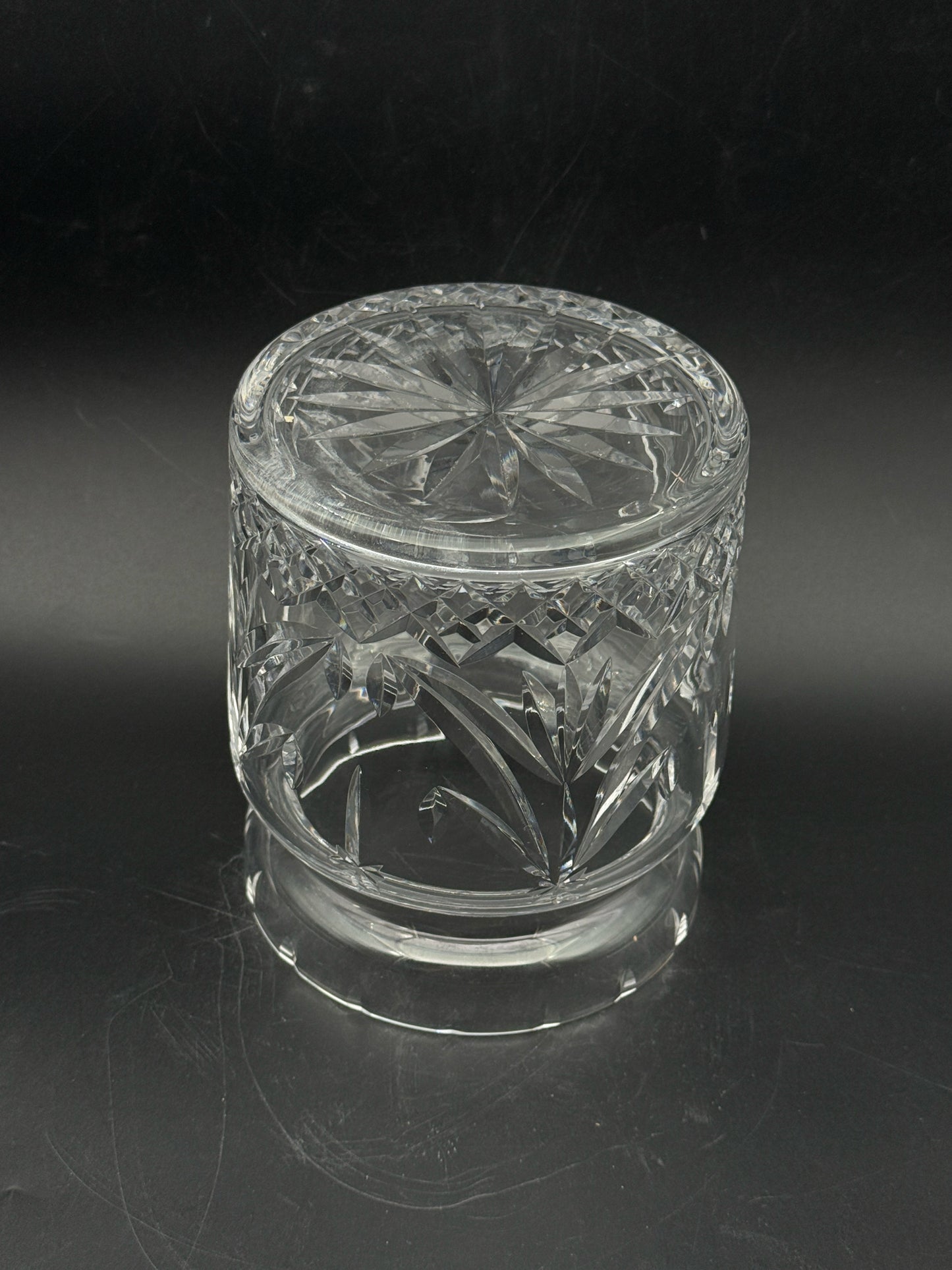 Waterford Crystal Christmas Tree Biscuit Jar
