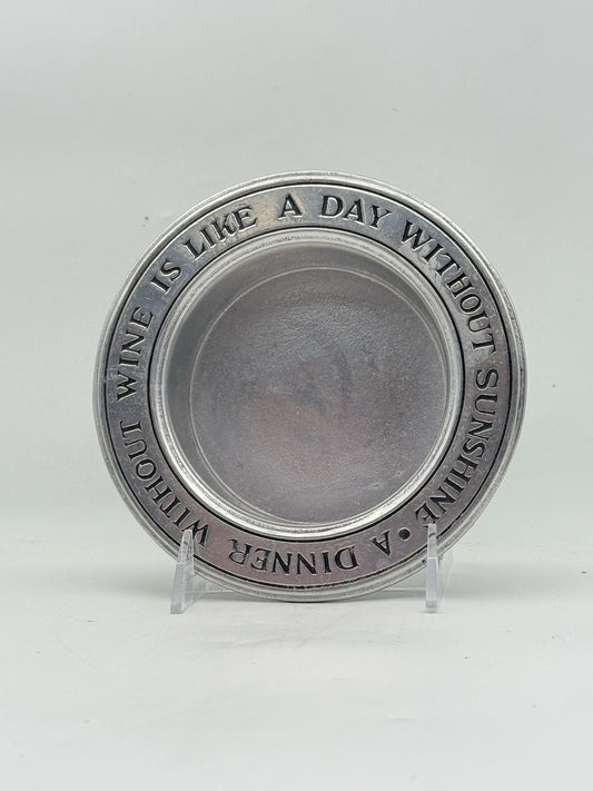 William Armetale Pewter Wine Coaster