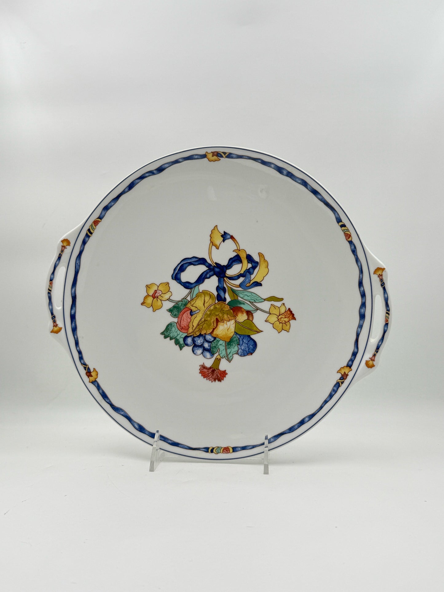 Bernardaud "Borghese" Cookie Plate With Handles