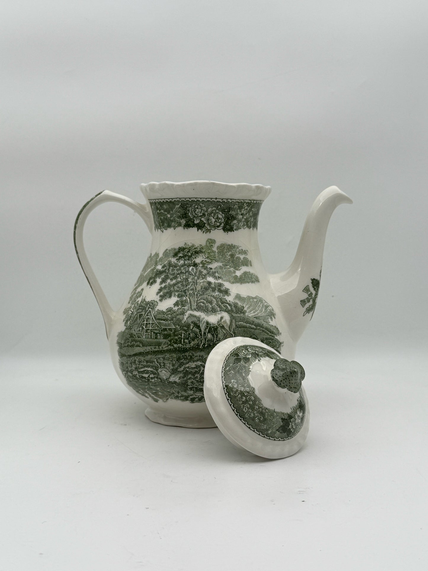 Adams "English Scenic" Horse Coffee Pot