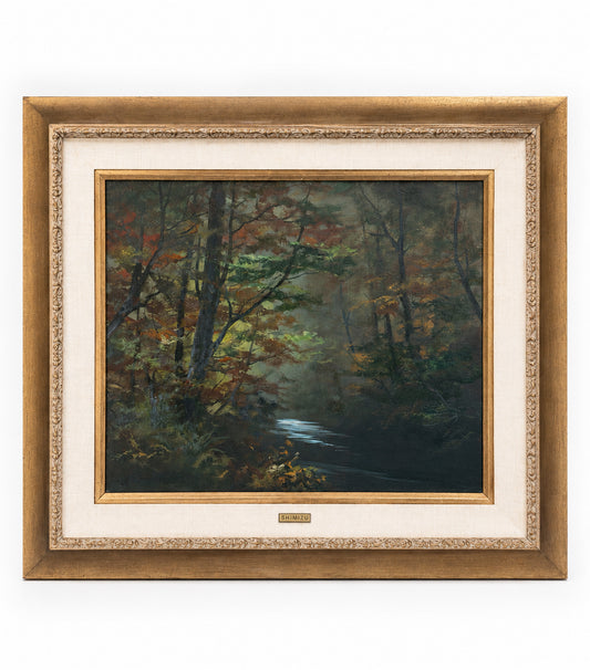 Framed Oil Painting Landscape By Mitsuzo Shimizu