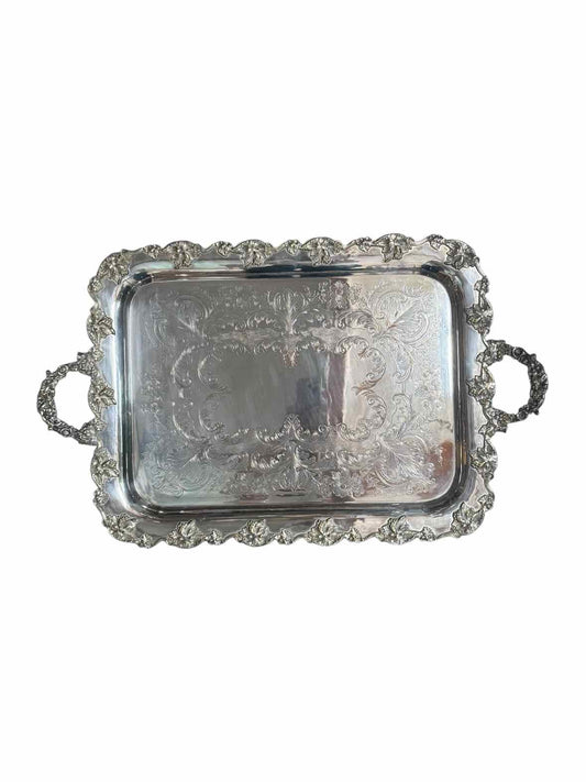 Antique 1925 James Dixon Silverplate  Butler's Tray