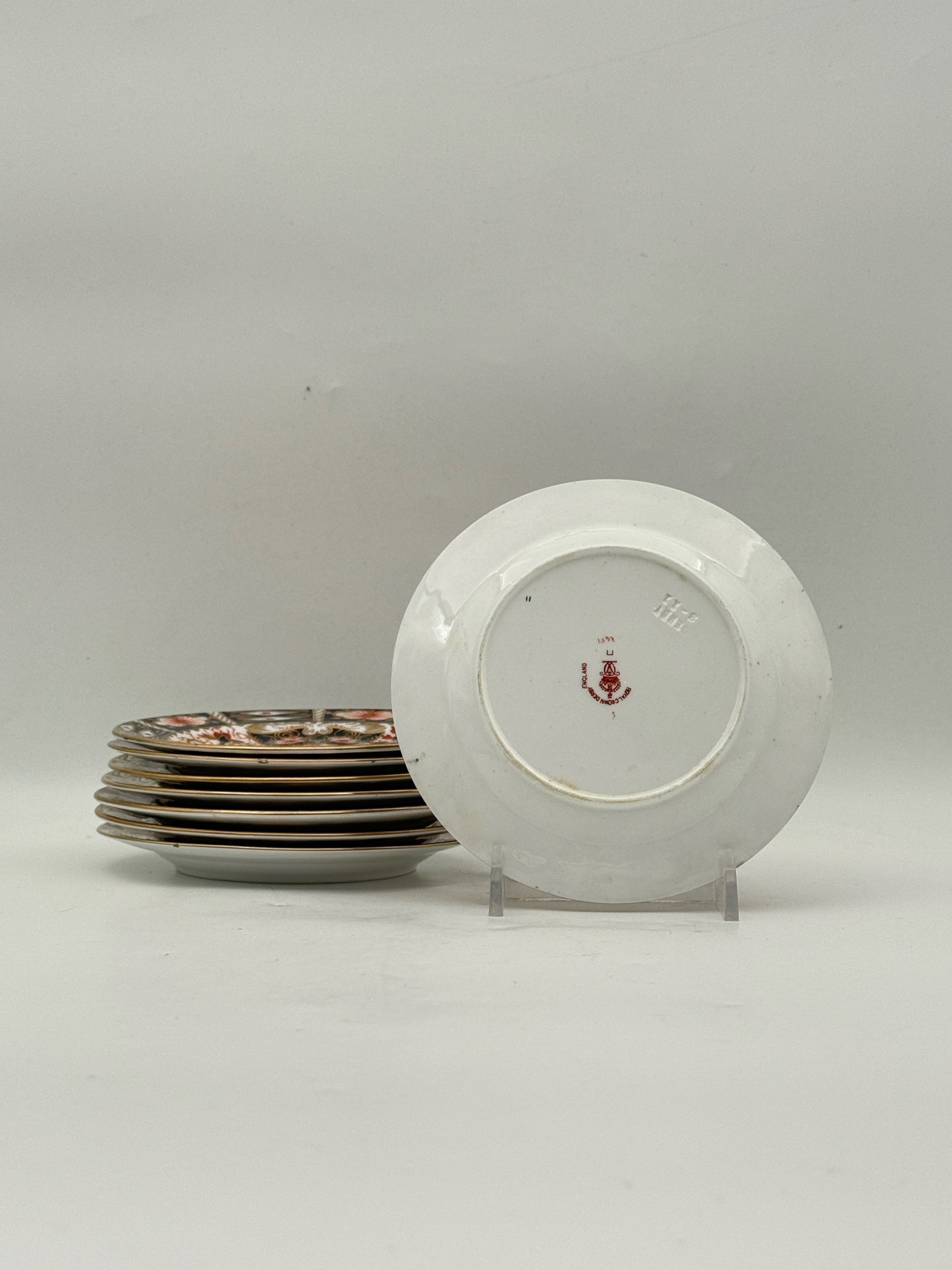 Royal Crown Traditional Imari Canape Plates- Set Of 8