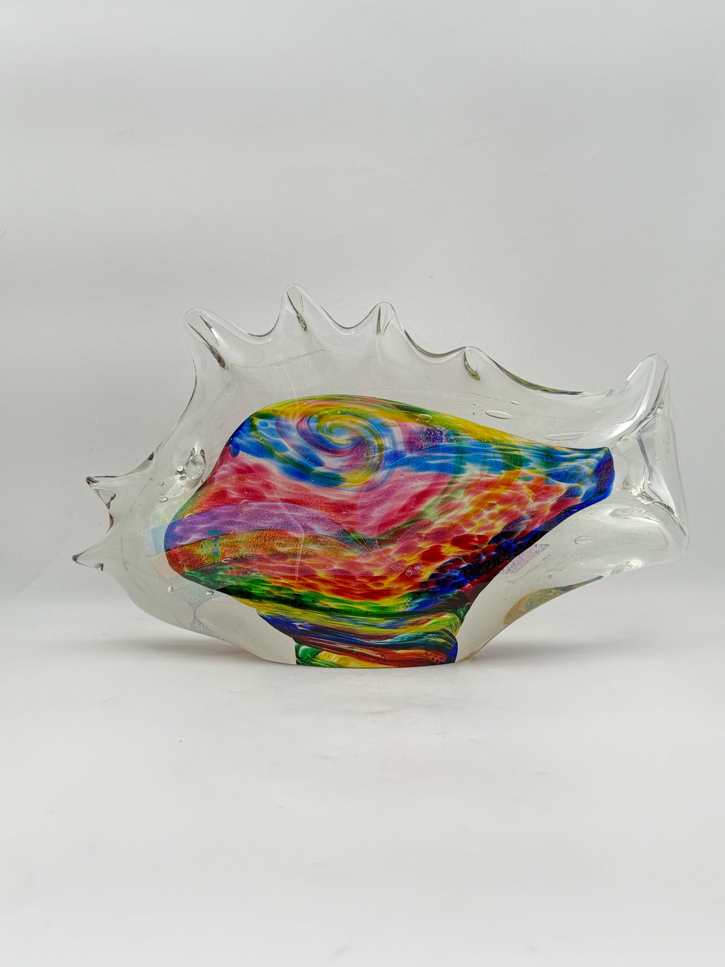 Large Rollin Karg 2012 Art Glass Fish