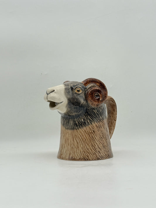 Ram Head Ceramic Pitcher