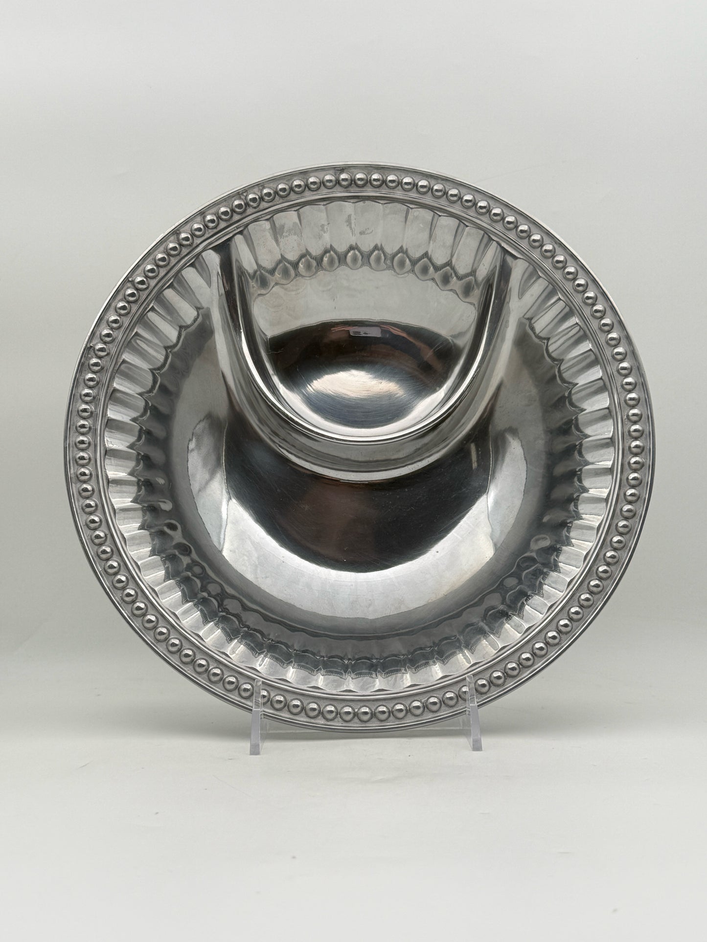 Wilton Armetale Chips And Dip Serving Bowl