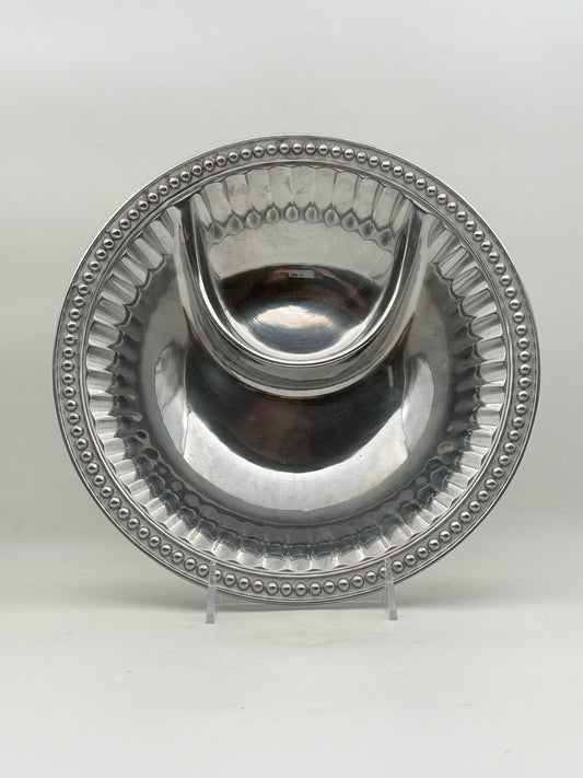 Wilton Armetale Chips And Dip Serving Bowl