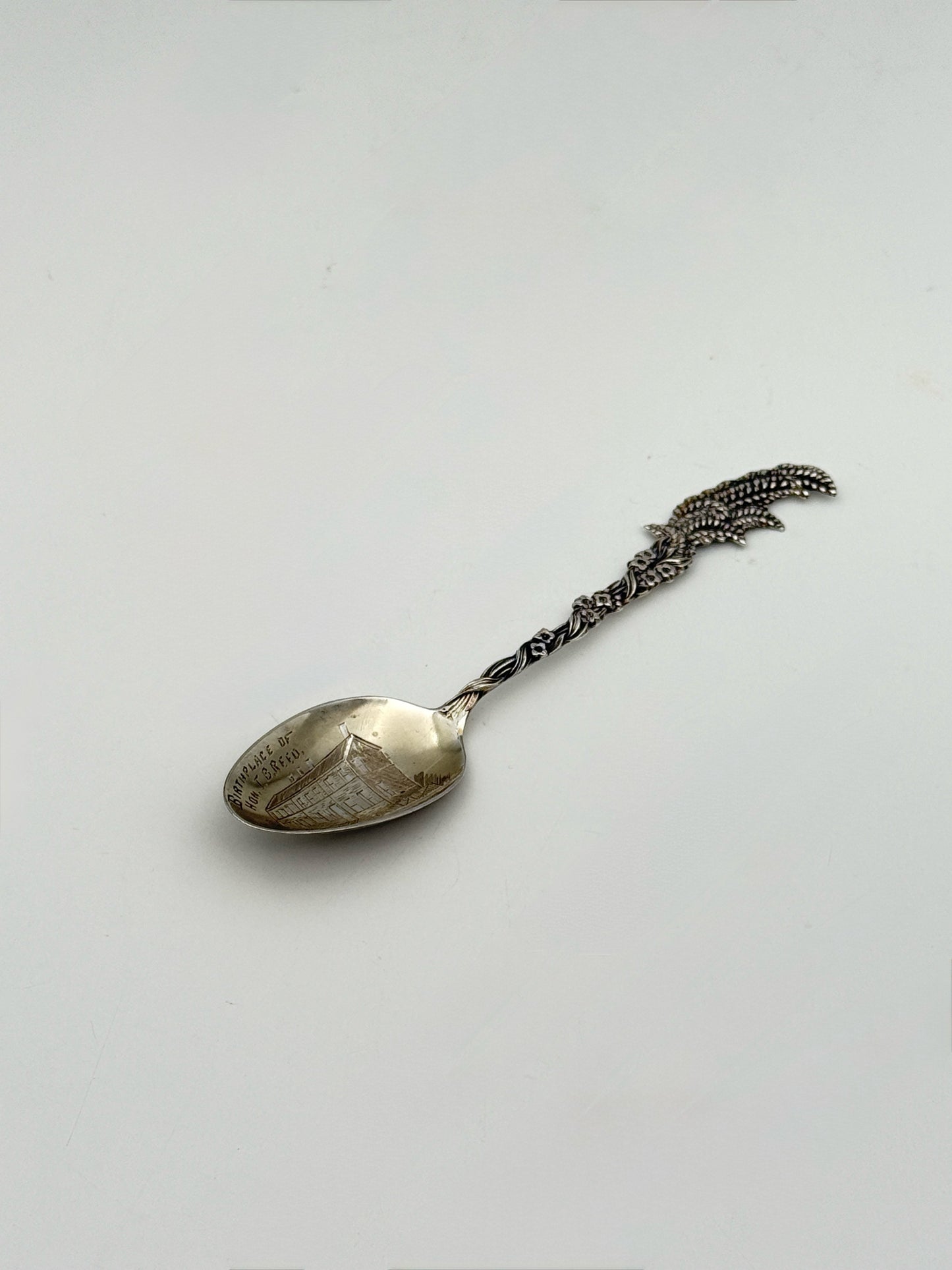 Vintage Honorary T.B. Reed Portland Maine Sterling Souvenir Spoon