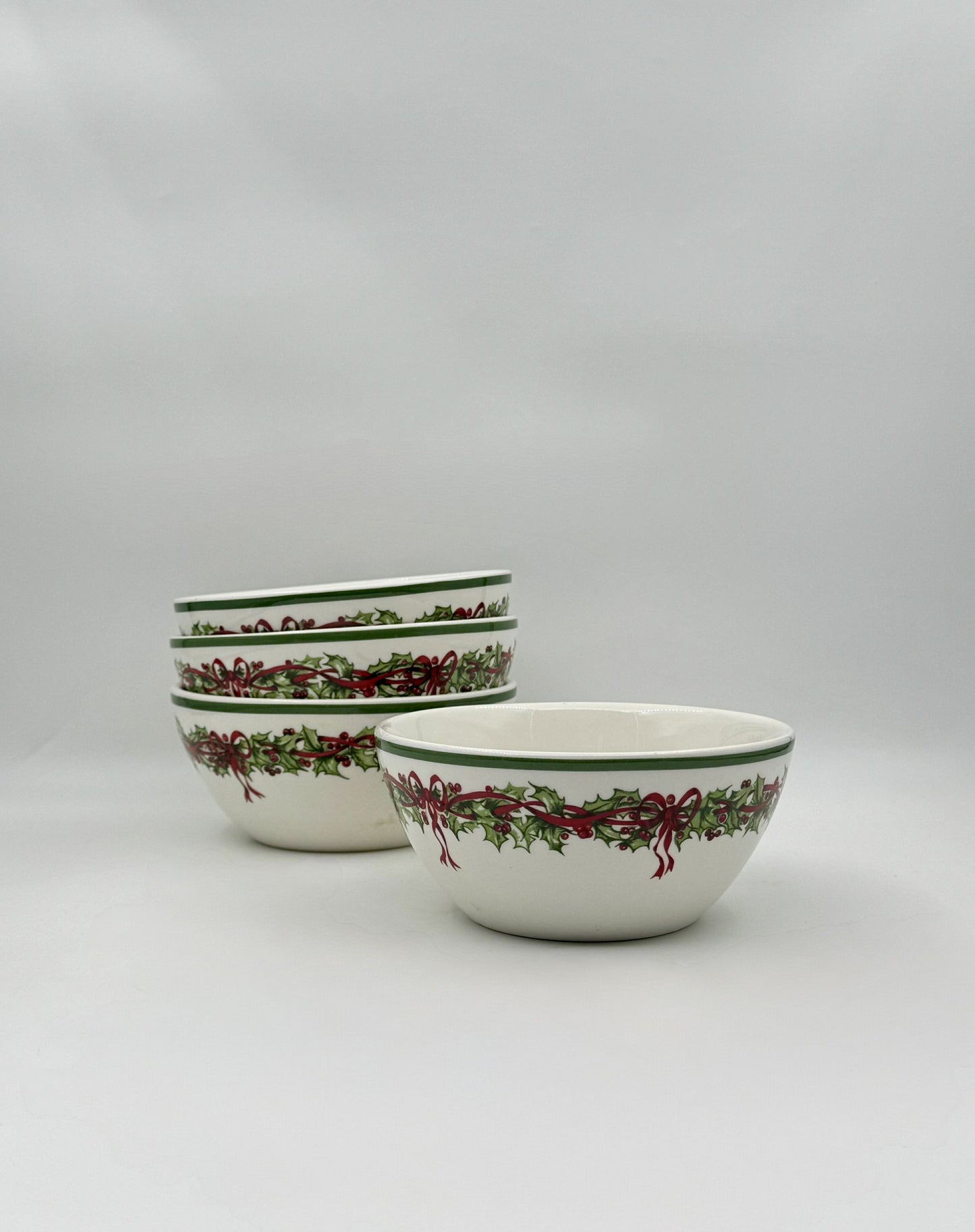 Christopher Radko Traditions Holiday Celebrations Set of 4 Bowls