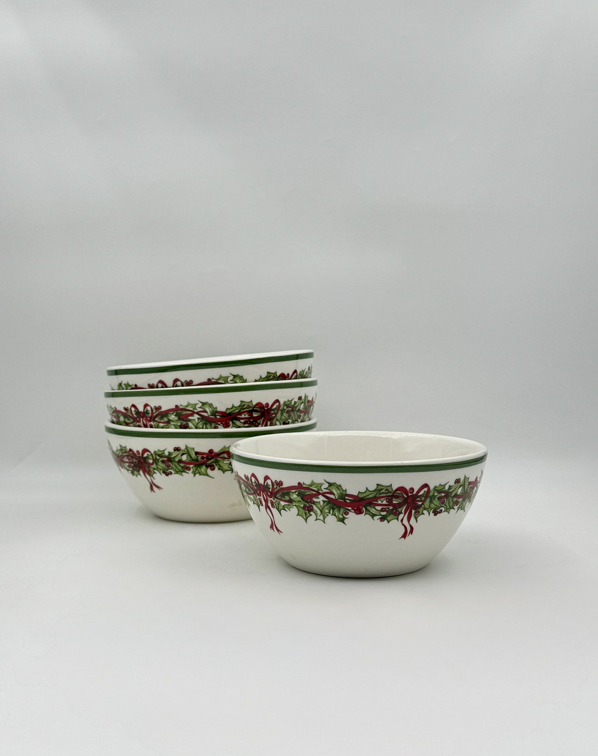 Christopher Radko Traditions Holiday Celebrations Set of 4 Bowls