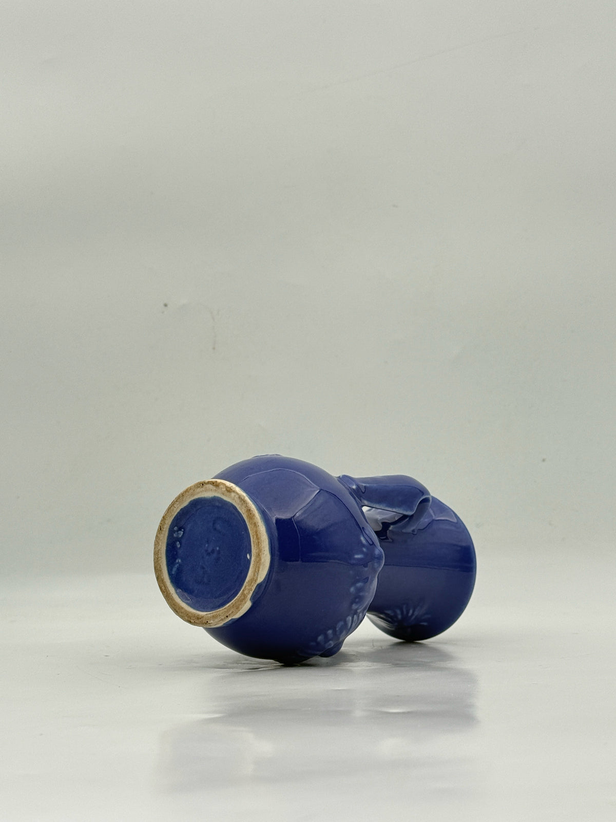 Cobalt Blue Double Handled Flower Vase